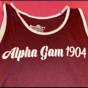 Alpha gamma delta tank top